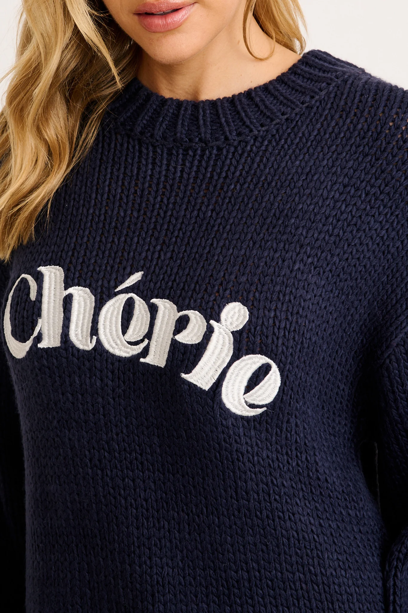 Cherie Knit in Navy - Image 5