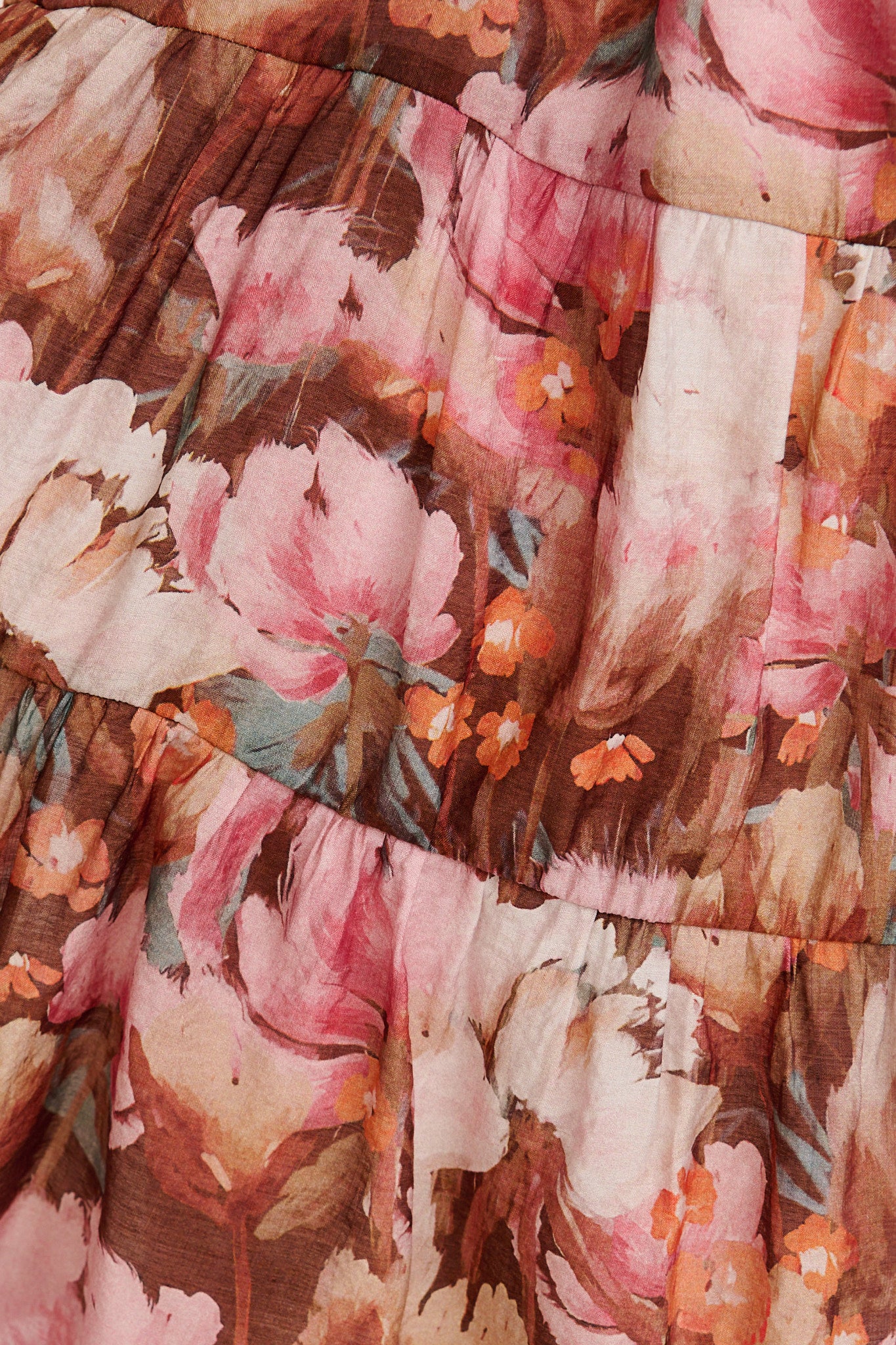 Clarine Dress in Multi Pink and Wine Floral - Image 6