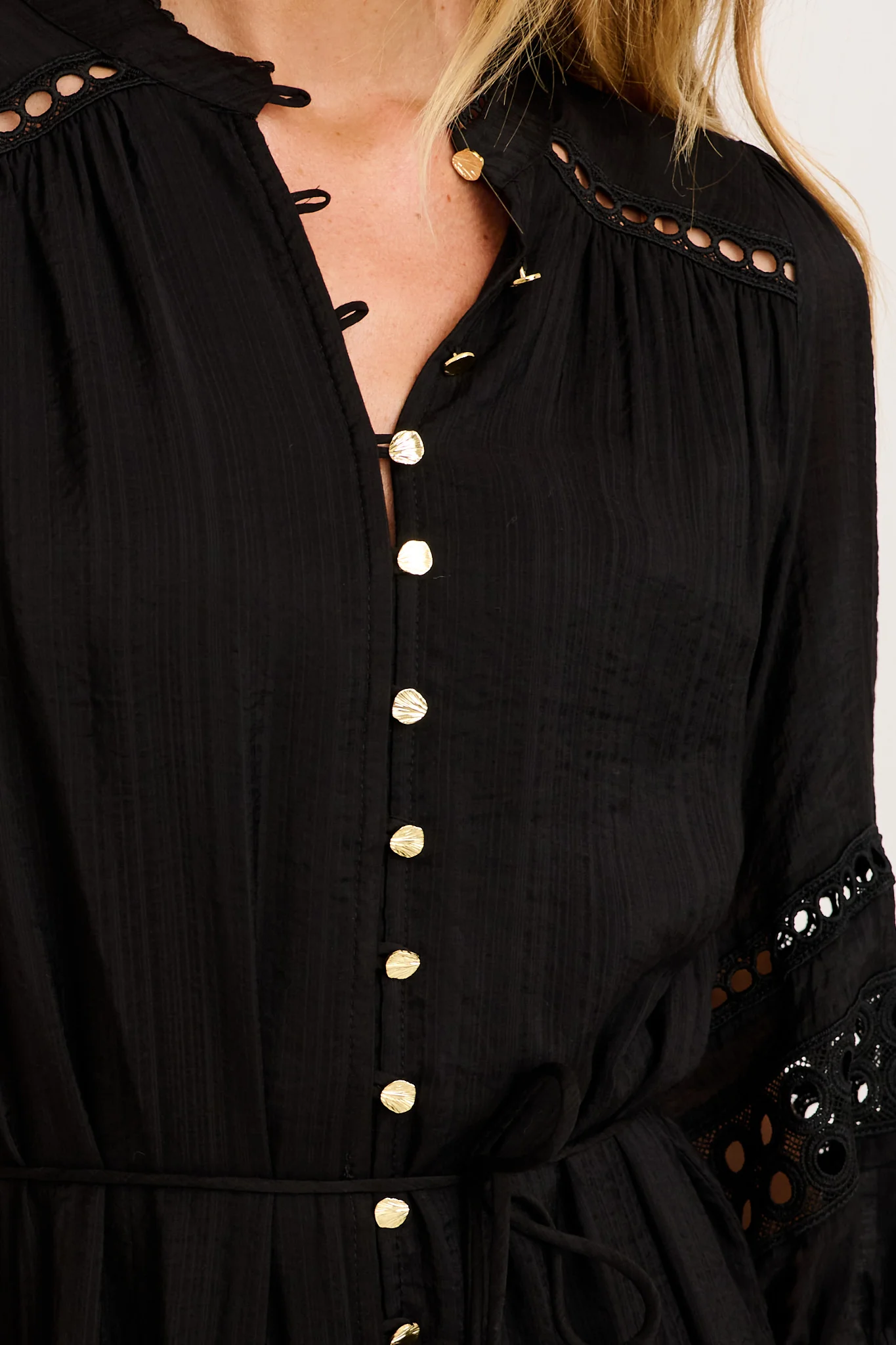 Hyacinth Midi Dress in Black - Image 5