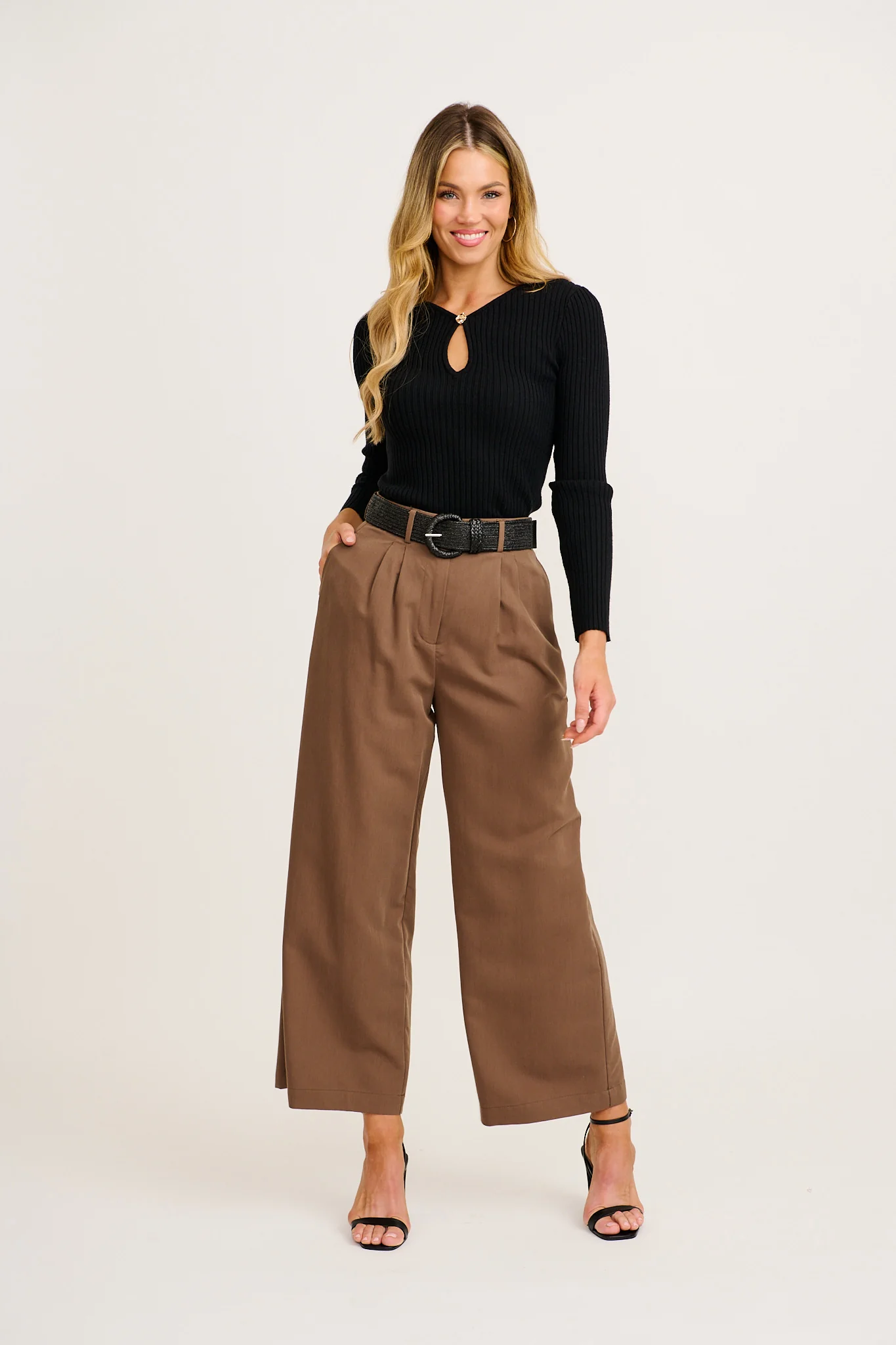 Lyla Pant in Chocolate - Image 4