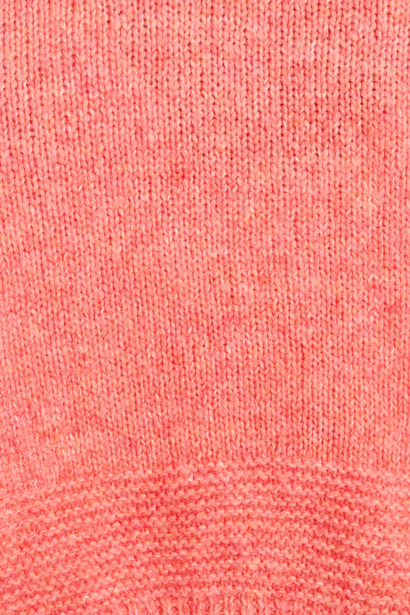 Soft Sprinkle Knit Cardigan in Pink with Blue Colourblock Wool Blend - Image 7